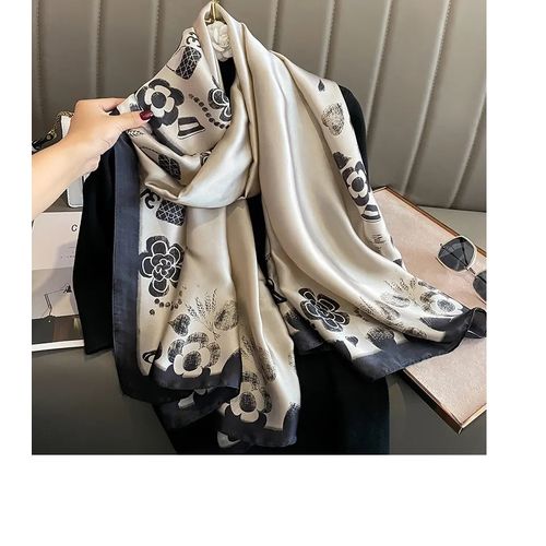 Fashion Scarves Lightweight Scarfs Print Floral Scarf Shawls Hijab Silk  Feeling @ Best Price Online