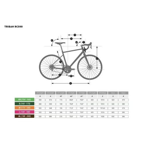 product_image_name-VAN RYSEL-Cycle Touring Road Bike RC500 Microshift 9-Speed - Grey-6