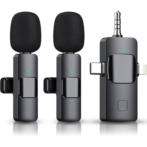 product_image_name-Generic-Double Mic Wireless Recording Microphone 3 in 1 for Video Production-1