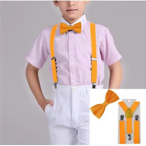 product_image_name-Generic-2 pcs children unisex bowtie _orange -1