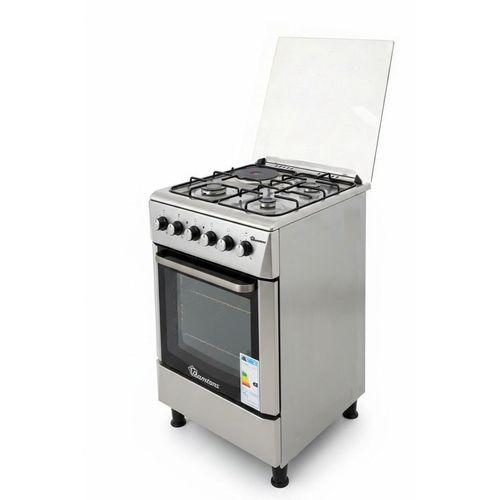 product_image_name-Ramtons-RC/810- 3G+1E 60X60 HALF INOX COOKER  (1YR WRTY)-3