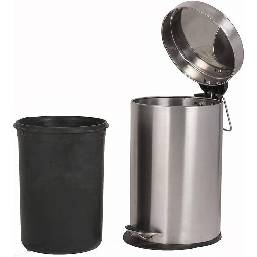 product_image_name-Generic-30 L Stainless Steel Dustbin With Plastic Inner Bucket-1