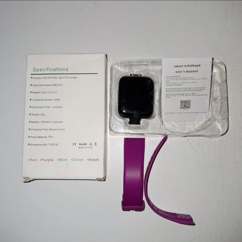 product_image_name-Generic-Smart Bracelet Touchscreen Smart Watch Bluetooth Smartwatch With Blood Pressure Tracking, Heart Rate Sensor And Basic Functionality For All Women And Men-2