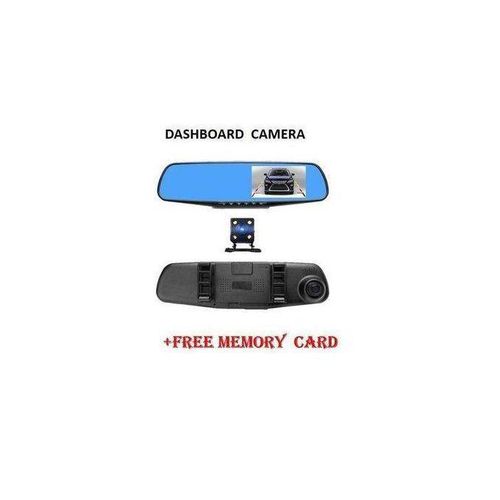 product_image_name-Generic-Dashboard Camera 4.3 Inch Car DVR Mirror Car Plus Free Memory Card-1
