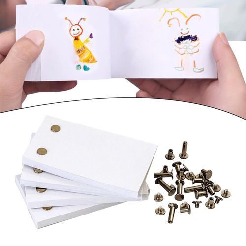 Generic Blank Flip Book Animation Drawing Flipbook Paper Kit For 100 Pages  @ Best Price Online