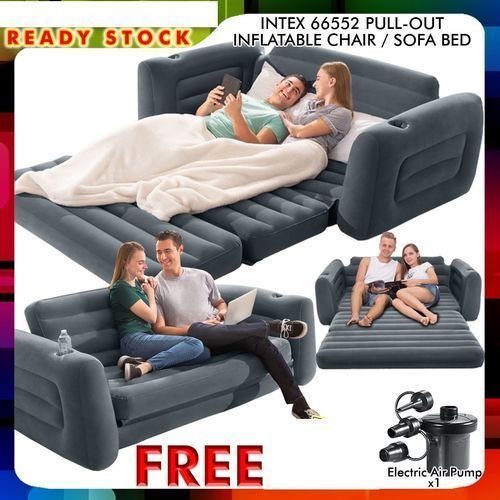 Intex SUPER COMFY Sofa Inflatable Sofa Bed 80 X 91 X 26 Gray FREE AIR PUMP Best Price Online Jumia Kenya