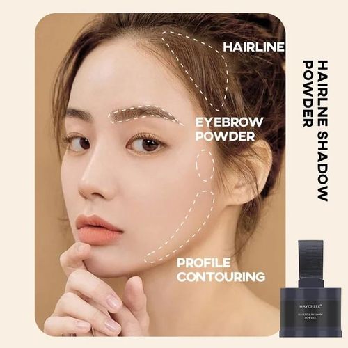 product_image_name-Generic-2pc Hair Line Powder Black & Brown, Root Cover Up, Natural Instant Waterproof Hairline Shadow Powder, Hair Concealer, Scalp Cover, Bald Head Cover, Thinning Hair, Less Hair Cover Colour-5