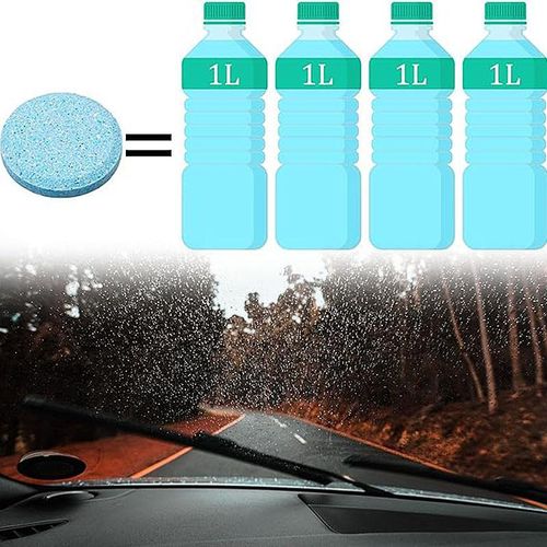 product_image_name-Generic-15Pcs Windshield Washer Fluid Concentrate Tablets | Car Glass Solid Cleaning Tablets with Foam-4