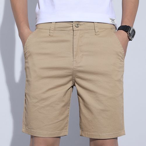 Generic 5 Colors Classic Style Men's Slim Shorts Summer Business Fashion  Thin Stretch Short Casual Pants Male Beige Khaki Gray(#Khaki) @ Best Price  Online