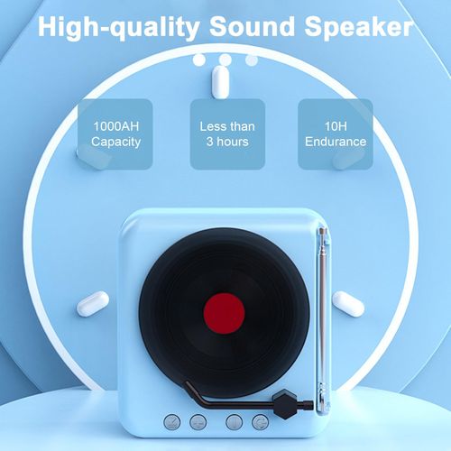 Vintage Bluetooth/FM Radio Speaker - Blue