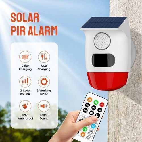 product_image_name-Generic-Duo Charge Indoor / Outdoor Solar Infrared Remote Control Intrusion Sensor-3