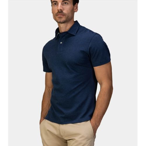 Fashion 100% Heavy Duty Cotton Men Polo T Shirt- Navy Blue @ Best Price ...
