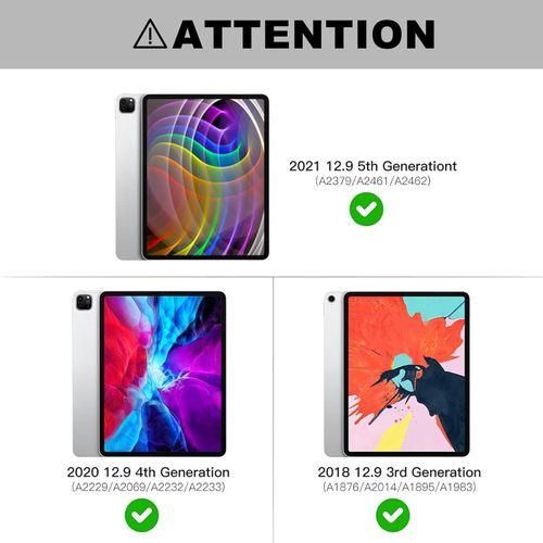 product_image_name-Generic-Wireless Bluetooth Smart Keyboard Case Cover With Detachable Keyboard For Apple IPad Pro 2021 (12.9 Inch)-2