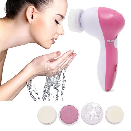 Buy 5 In 1 Portable Multi-Function Skin Care Electric Facial Massager 