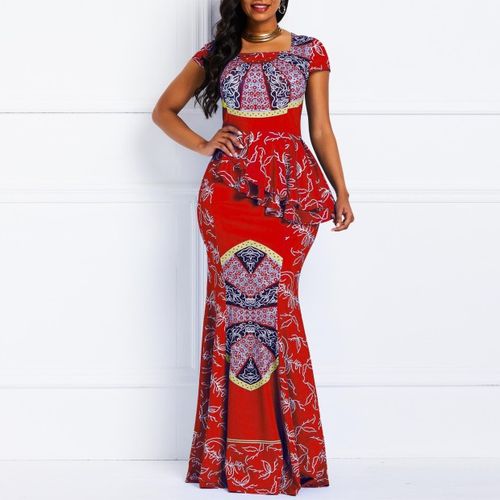 African Dresses for Women Plus Size Lady Africa Clothes Dashiki Ankara  Outfits Gown Kaftan Muslim Wedding Party Long Maxi