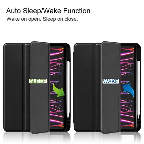 product_image_name-Generic-Apple iPad Air 4 Tablet Case, Smart Magnetic Stand Flip Cover for Screen and Back Protection-3