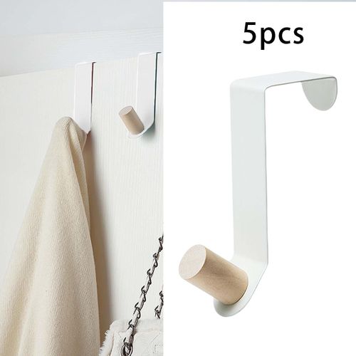 Generic 5Pcs Multipurpose Cabinet Door Hooks Punch Free Robe White @ Best  Price Online