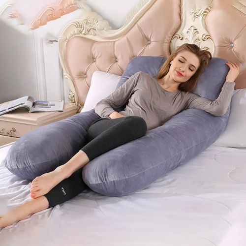product_image_name-Generic-Pregnancy Pillows For Sleeping U-Shape Full Body Pillow And Maternity Support-2