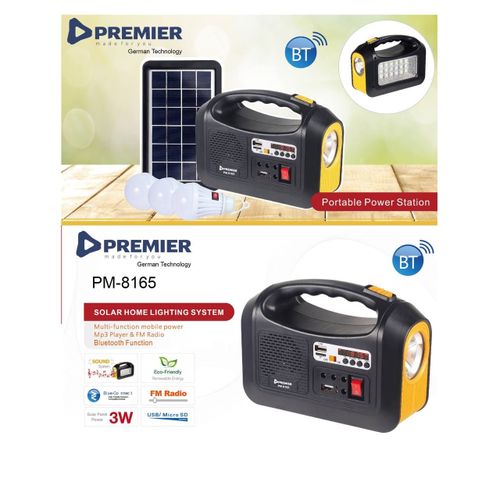 Solar Home Lighting Kits with Bluetooth and FM Radio - Solar