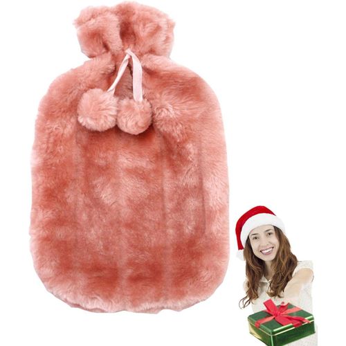 product_image_name-Generic-Hot Water Bottle with Soft Faux Plush Cover for Heat Therapy-1