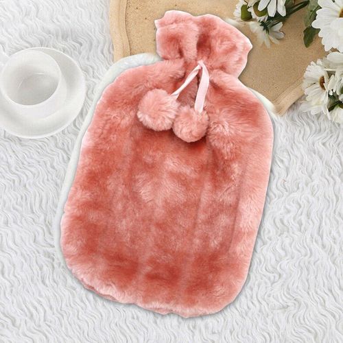 product_image_name-Generic-Hot Water Bottle with Soft Faux Plush Cover for Heat Therapy-3