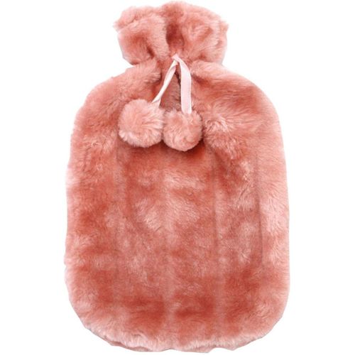 product_image_name-Generic-Hot Water Bottle with Soft Faux Plush Cover for Heat Therapy-4