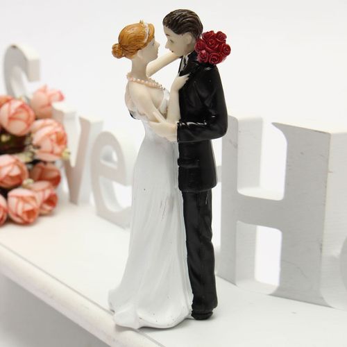 Wedding or Anniversary Heart Cake Topper Personalised with Couples Names  Bride and Groom: Little Shop of Wishes