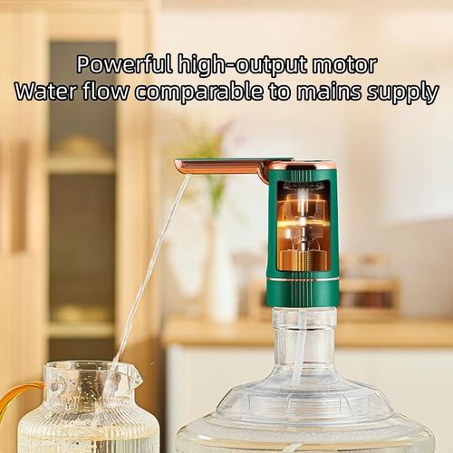 Homarom Water Pump Dispenser Electric Folding Barrel Charging Mineral Water Dispenser Pure Water Automatic Pressure Dispenser