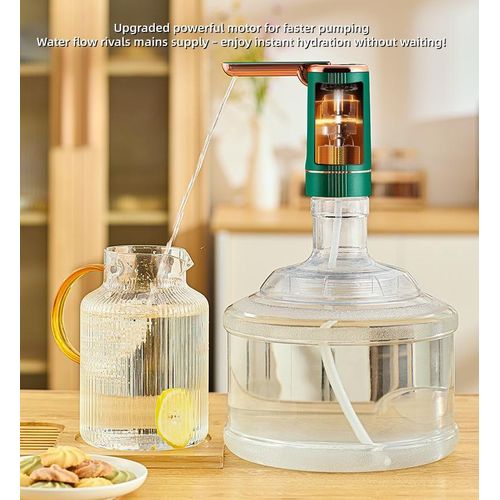 Homarom Water Pump Dispenser Electric Folding Barrel Charging Mineral Water Dispenser Pure Water Automatic Pressure Dispenser
