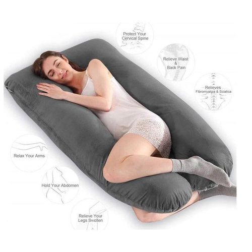 product_image_name-Generic-U Shaped Pregnancy Pillow, Comfy Pregnancy Pillow -2