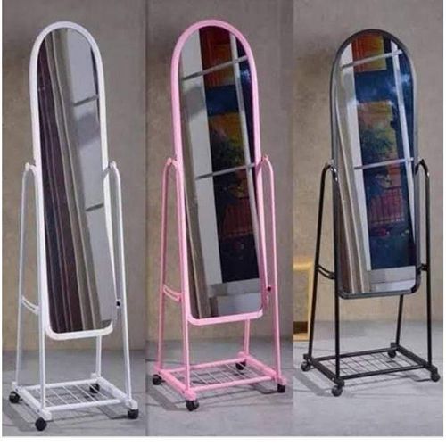product_image_name-Generic-Full Length Dressing Mirror With Wheels & Storage Rack-2
