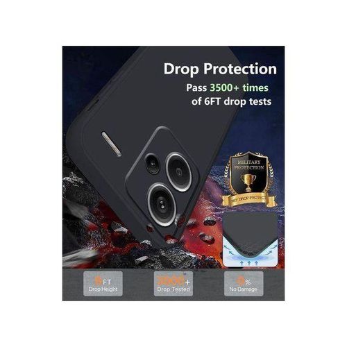 product_image_name-Generic-All Side Shoockproof Rubberised Silicone Cover Case For Xiaomi Redmi Note 13 Pro Plus(+)5G-4