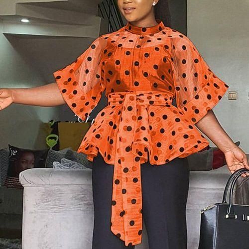 blouse polka dot online