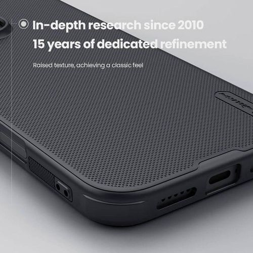 product_image_name-Nilkin- Super Frosted Shield Pro Matte Cover case Compatible for iPhone 16 Pro (6.3 inch) (2024) Black-4