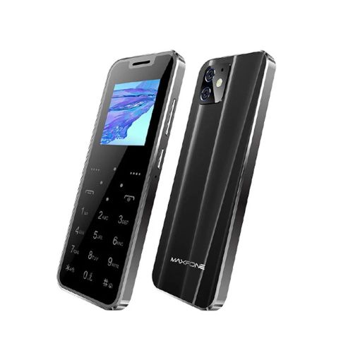 product_image_name-Maxfone-Max 7 Super Mini Ultrathin Mobile Phone, Touch Button, 1.54" (Dual SIM), 1000mAh, MP3/ Torch /FM CellPhone, Black-1