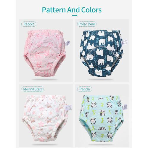 6 Pieces Breathable Potty Training Underwear, 6 Layers Breathable