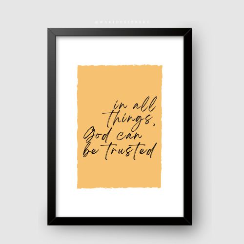 product_image_name-WaKi-God Can Be Trusted Black Frame A3-1