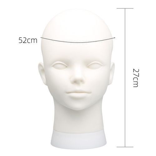 Wig Mannequin Head With Stand Bald Cosmetology Manikin Sewing Head