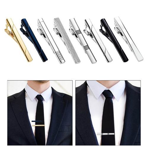 Tie Clips Men's Metal Necktie Dress Shirts Tie Pin For Wedding Ceremony Bar  Gold Tie Clasp Man Practical Necktie Accessories - AliExpress