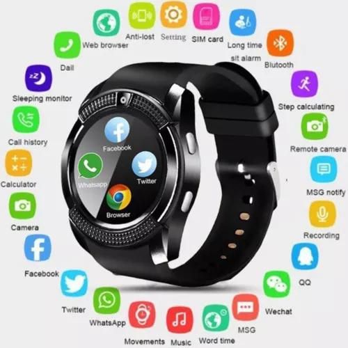 Generic V8 Smart Watch with Camera Sim Card Slot for Android Message Reminder Best Price Online Jumia Kenya