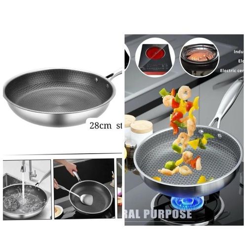 product_image_name-Generic-Non-Stick Stainless Steel Honeycomb Pan-1