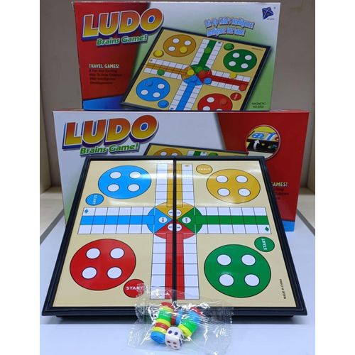 product_image_name-Generic-Ludo Brains Game – Magnetic Foldable Board Game-1