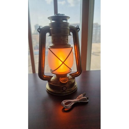 product_image_name-Generic-Rechargable Vintage 35cm LED LANTERN LAMP -1