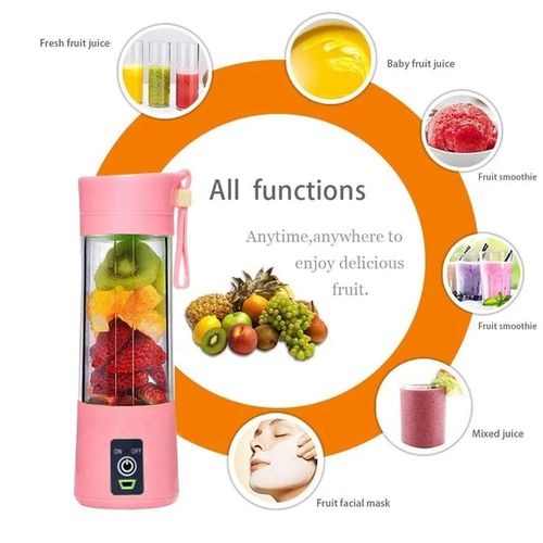 Portable Blender USB Rechargeable Juicer Cup Smoothies Mixer Fruit Machine  