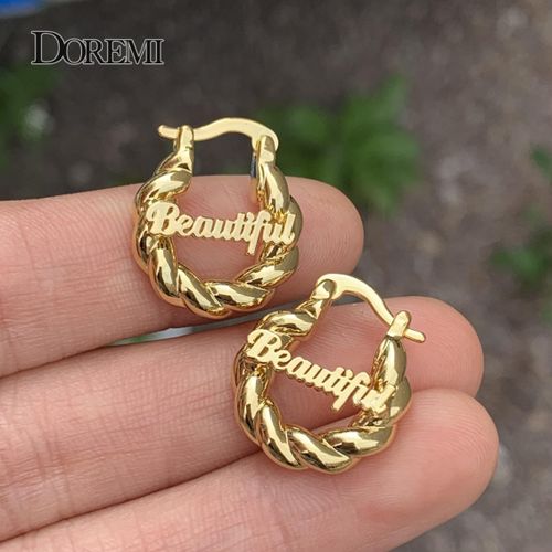 RESVIVI Stud Personalized Name Earring Custom Made India | Ubuy