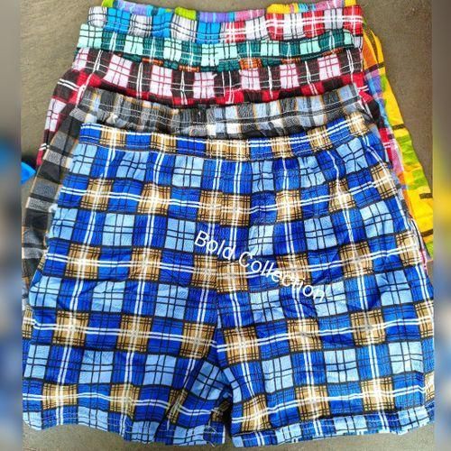 product_image_name-Generic-6Pcs Soft Cotton Checked Men's Boxers – Multicolor-1