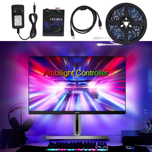 Dream Zone Pcrgb Dream Color Led Strip Light For Tv & Pc - Smart,  Waterproof, 5050 Smd, 50000hrs