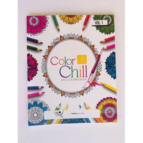 product_image_name-Generic-Adult Coloring Book- For Relaxation -plus Color pencils set-1