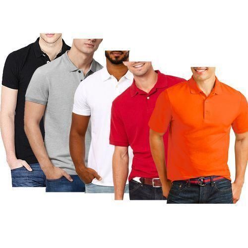 product_image_name-Fashion-Short Sleeve Polo Shirt - 5 Piece Pack - Multicolor-1