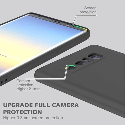 product_image_name-Generic-Note8 Phone Case,Soft Anti-Scratch Liquid Silicone Cases With Microfiber Liner Cover For Samsung Note 8-Black-2